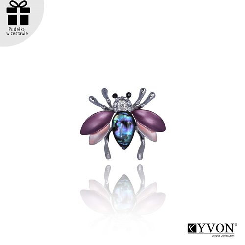 Obrazek Broszka z muszli naturalnej Abalone BR03509