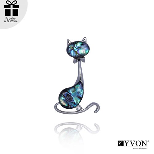 Obrazek Broszka z muszli naturalnej Abalone BR03514