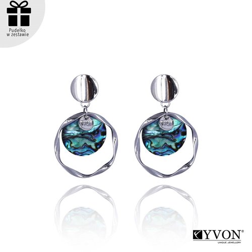 Obrazek Kolczyki z muszli abalone E03032
