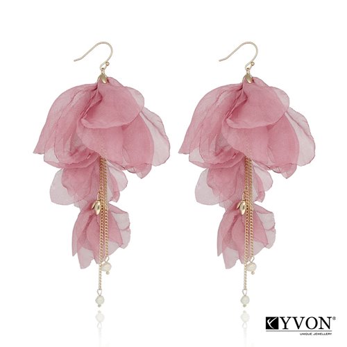 Obrazek Kolczyki jedwabne E99246