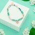 Obrazek Bransoletka pozłacana z FIMO BEADS i jaspisami B00187