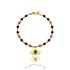 Obrazek Bransoletka ze stali z agatami B99522a