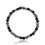 Obrazek Bransoletka męska z agatami i lapisem Lazuri BM97724