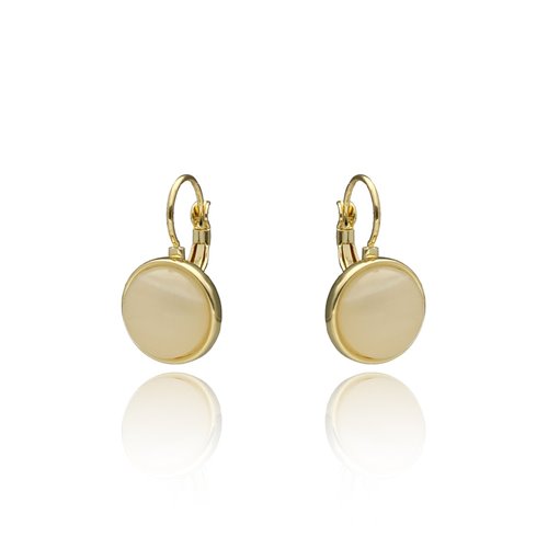 Obrazek Kolczyki z jadeitem mlecznym E97510