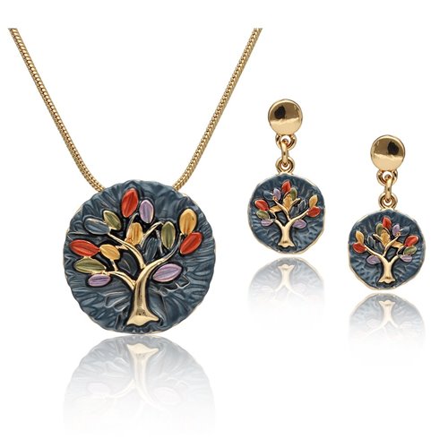 Obrazek Biżuteria artystyczna komplet S97343