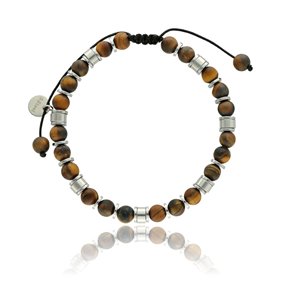 Obrazek Bransoletka męska z tygrysim okiem BM97720