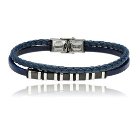 Obrazek Bransoletka męska ze skóry BM97148 b