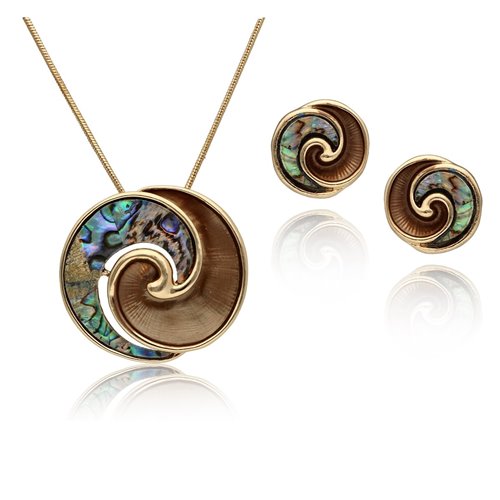 Obrazek Biżuteria artystyczna komplet S97341