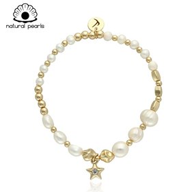 Obrazek Bransoletka z pereł naturalnych B97411b
