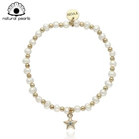 Obrazek Bransoletka z pereł naturalnych B97410