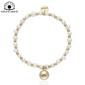 Obrazek Bransoletka z pereł naturalnych B97409