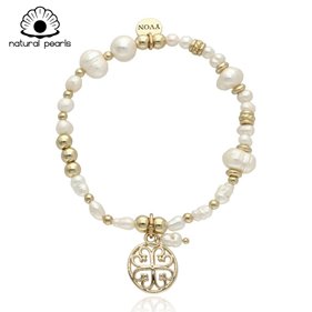 Obrazek Bransoletka z pereł naturalnych B97412b