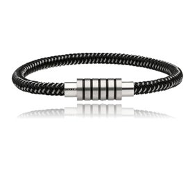 Obrazek Bransoletka męska ze skóry BM97133