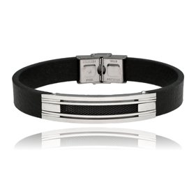 Obrazek Bransoletka męska ze skóry BM97130