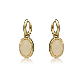 Obrazek Kolczyki z jadeitem mlecznym E97518