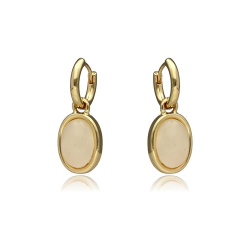 Obrazek Kolczyki z jadeitem mlecznym E97518