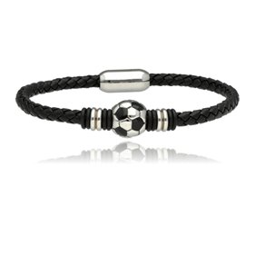 Obrazek Bransoletka męska ze skóry BM97111