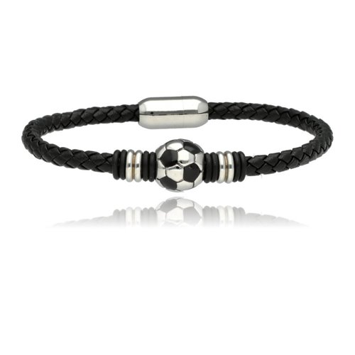 Obrazek Bransoletka męska ze skóry BM97111