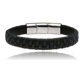 Obrazek Bransoletka męska ze skóry BM97100