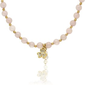 Obrazek Naszyjnik z kwarcem i perłami N97695