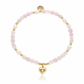 Obrazek Bransoletka z kwarcem i perłami B97688