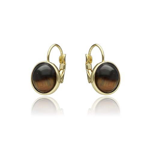 Obrazek Kolczyki z tygrysim okiem E97113